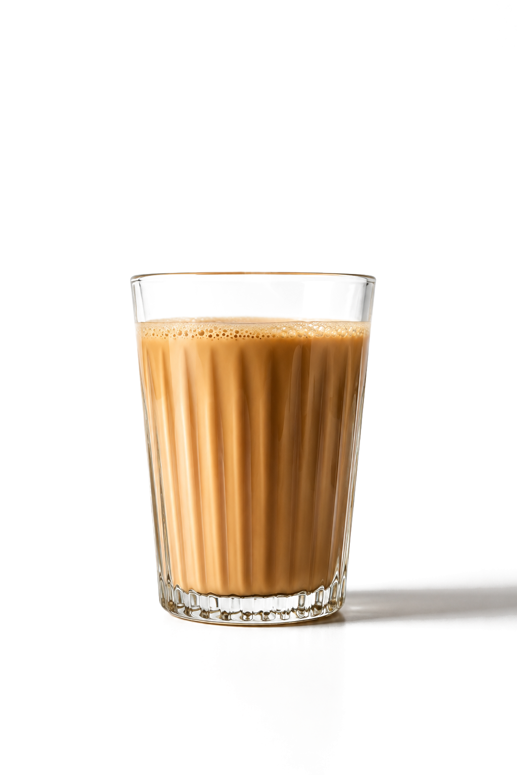 A glass of steaming masala chai